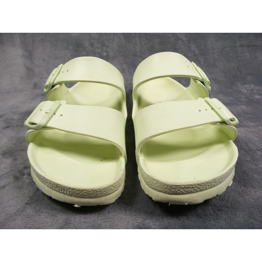Birkenstock Arizona EVA Shoes Womens Size 41 Green Sandals Double Strap Buckle - Picture 2 of 12